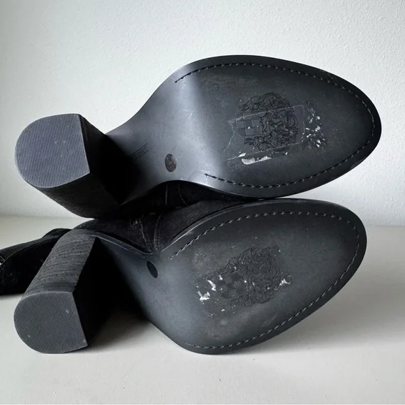 Vince Camuto Madolee Over The Knee Black Suede Boots Size 7.5 - Picture 12 of 14